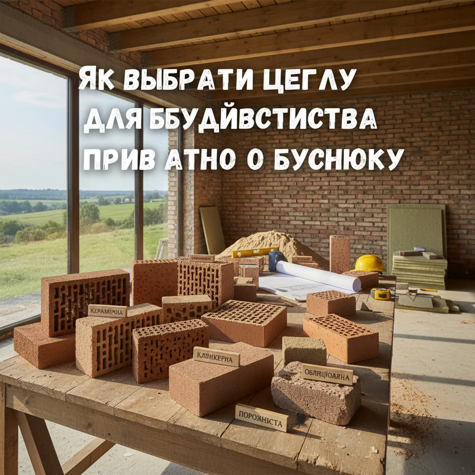 Як вибрати цеглу для будівництва приватного будинку